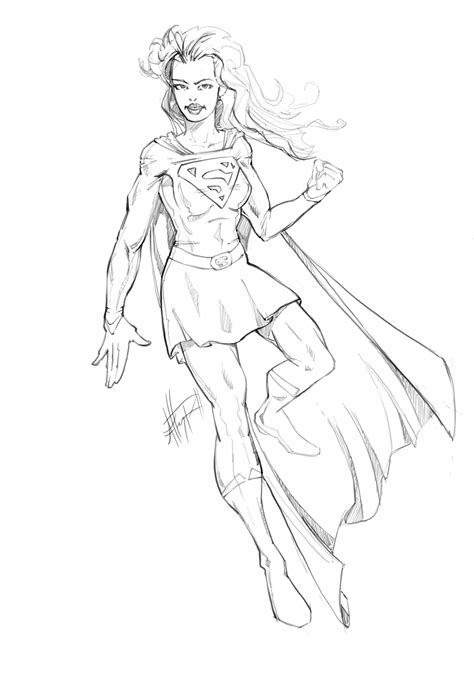 Superhero Body Outline Coloring Pages