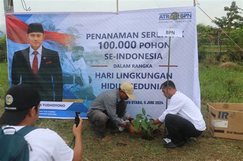 Peringati Hari Lingkungan Hidup Sedunia DLH Lutra Tanam Pohon Di