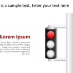 Project Status Traffic Lights PowerPoint Template SlideUpLift