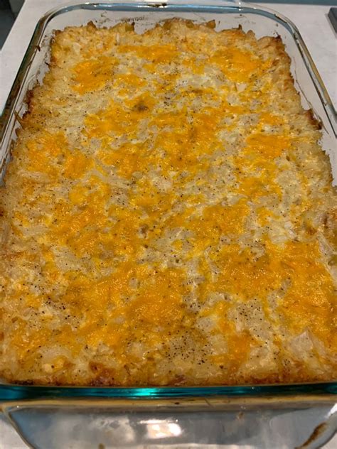 Cheesy Hashbrown Potato Casserole Recipe