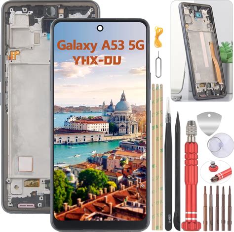 Yhx Ou Nero Telaio Tft Schermo Per Samsung Galaxy A G Sm A B