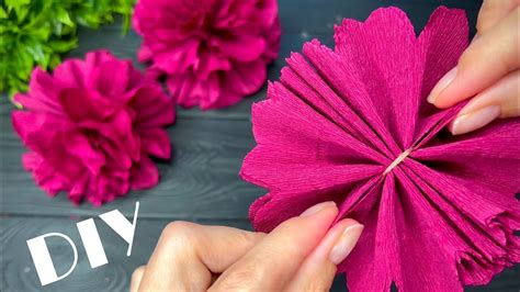 Crepe Paper Decoration Ideas Cómo Hacer Flores de Papel Crepe YouTube