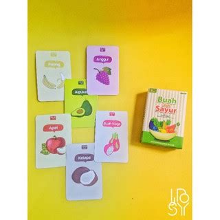 Jual Konsep Flash Card Seri Buah Dan Sayur Shopee Indonesia