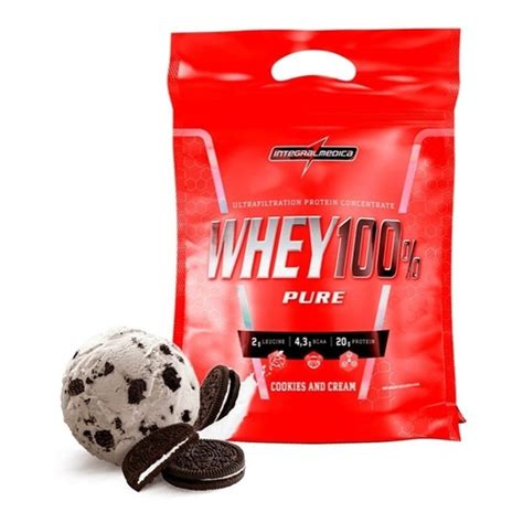 Super Whey Pure Refil G Cookies Cream Integralmedica Em