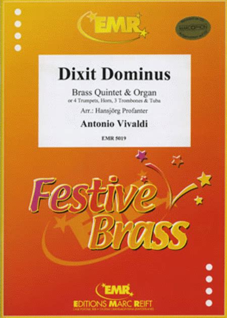 Dixit Dominus By Antonio Vivaldi Brass Ensemble Sheet Music Sheet