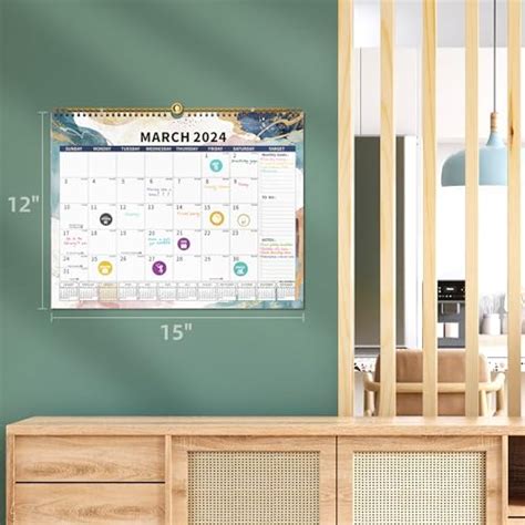 Snapklik Calendar 2024 2025 Planner Wall Hanging Spiral Bound