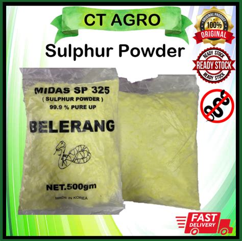 Sulphur Powder G Ready Stock Serbuk Belerang Halau Ular Snake Insect