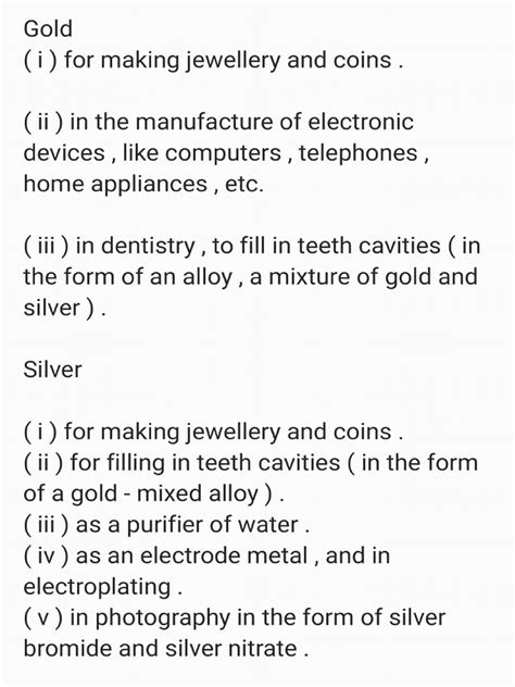 Metals Uses | PDF