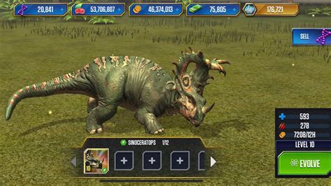 Sinoceratops Tournament 5 Jurassic World The Game Youtube