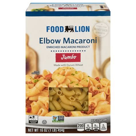 Save On Food Lion Classic Elbow Macaroni Pasta Jumbo Order Online