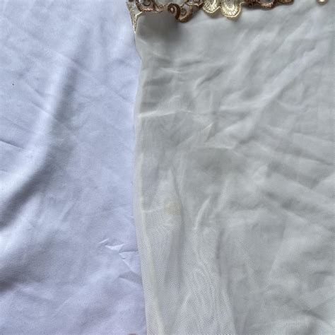 Cream Mesh Sheer Lingerie Babydoll Top 3 Tracked Depop