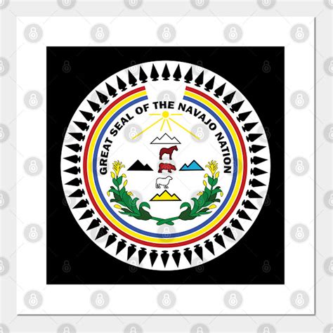 Navajo Nation Seal Flag Logo Insignia Emblem Navajo Posters And Art