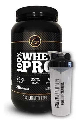 Proteina Vaso Whey Pro Lb Shaker Gold Nutrition Sabor