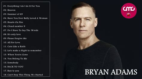 Bryan Adams Greatest Hits Full Cover 2017 Bryan Adams Best Songs