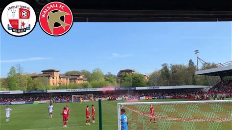 Crawley Town Vs Walsall Vlog Pyros As Crawley Confirm Their Safety