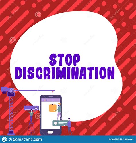 Conceptual Caption Stop Discrimination Business Concept Prevent