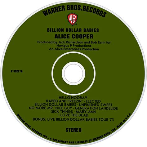 Cries From The Quiet World Alice Cooper Billion Dollar Babies