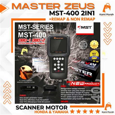 Promo Scanner Motor Injeksi Honda Yamaha Master Zeus Mst 400 Diskon