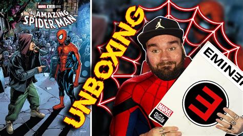 UNBOXING THE LIMITED EDITION EMINEM VS SPIDERMAN MARVEL COMIC BOOK