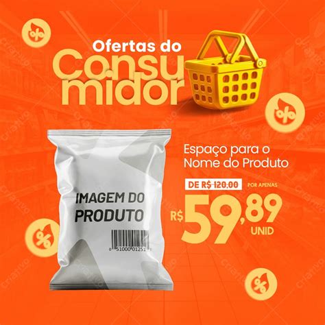 Chamada Ofertas Dia Do Consumidor Psd [download] 43078 Criativo Dahora