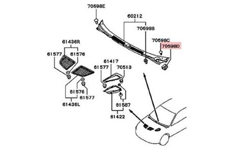 Spinka Podszybia Przedniego Mitsubishi Evo Mb