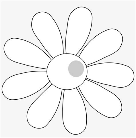 Flower Outline White Flower Clipart Transparent Background - Smithcoreview