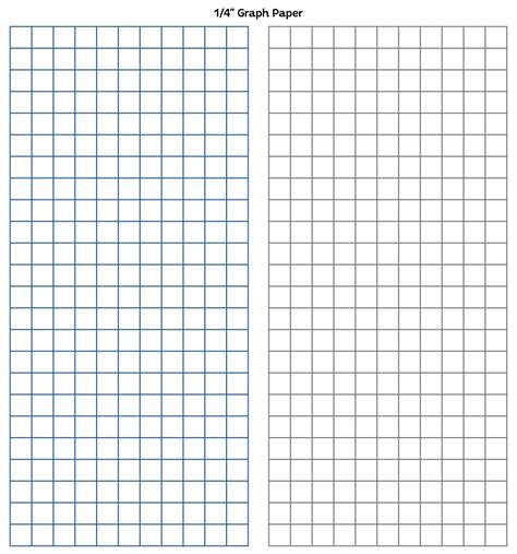 Printable Grid Paper 1 Inch