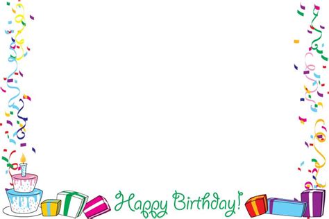 Birthday Frame Clip Art Cliparts