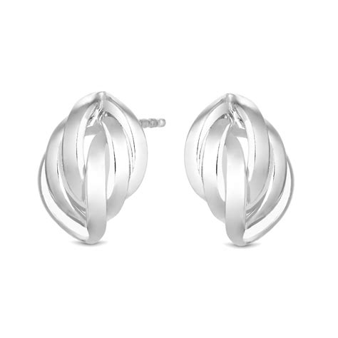 Simply Silver Sterling Silver Large Bead Stud Earring Jewellery