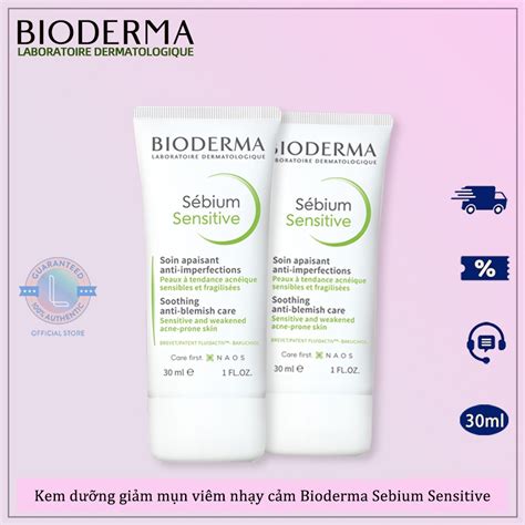 Kem Dưỡng Giảm Mụn Viêm Nhạy Cảm Bioderma Sebium Sensitive Cho Da Mụn