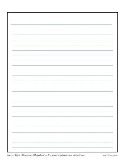 Lined Handwriting Paper Printable Pdf Madison S Paper Off