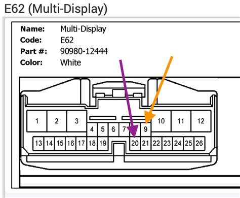 Lexus Is350 Navigation Car Denso Stereo Connector Pinout Diagram