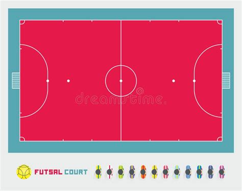 Futsal Court Stock Vector Image