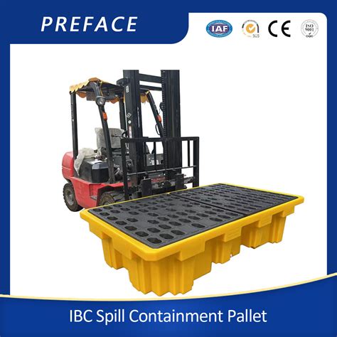 CE Approved EPA Standard Double IBC Spill Pallets China IBC Spill