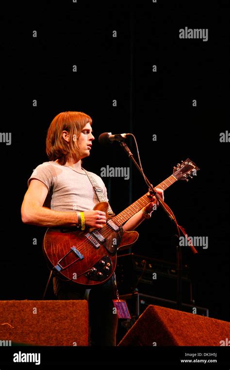 Kings Of Leon Performing On The Pyramid Stage Glastonbury Festival