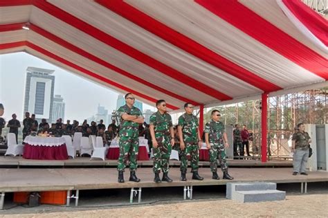 Panglima Yudo Pantau Langsung Gladi Bersih HUT Ke 78 TNI Untuk Kamis