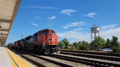 9 18 22 Homewood Railfanning Trains On The CN Chicago Subdivision