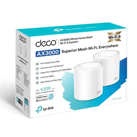 Deco X50 AX3000 Whole Home Mesh WiFi 6 System TP Link Canada