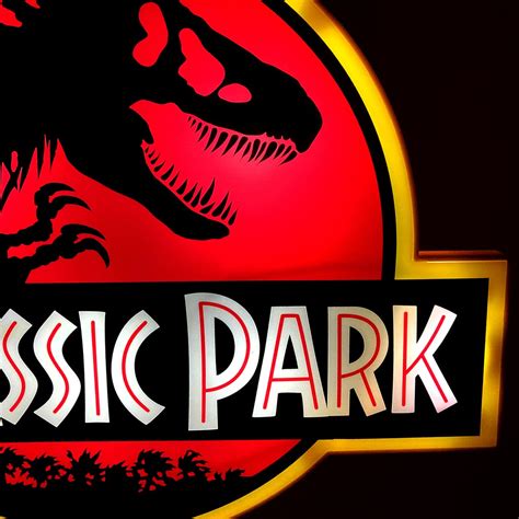 Jurassic Park Logo Light 3d Light Officially Licensed Etsy Uk