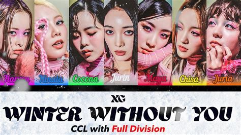 Xg Winter Without You Color Coded Lyrics Complete With