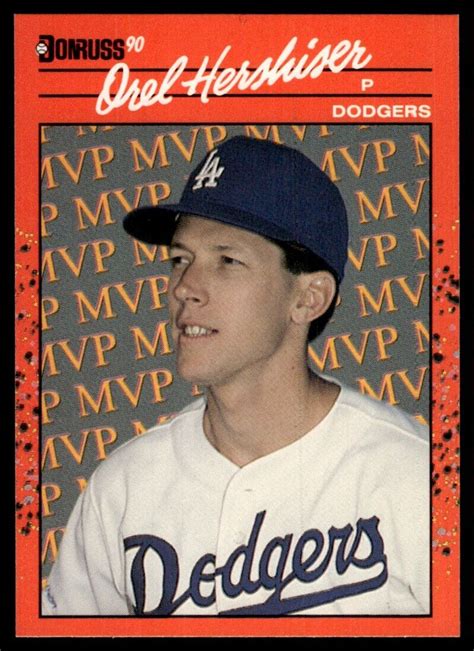 1990 Donruss Bonus MVP S BC 5 Orel Hershiser Los Angeles Dodgers EBay