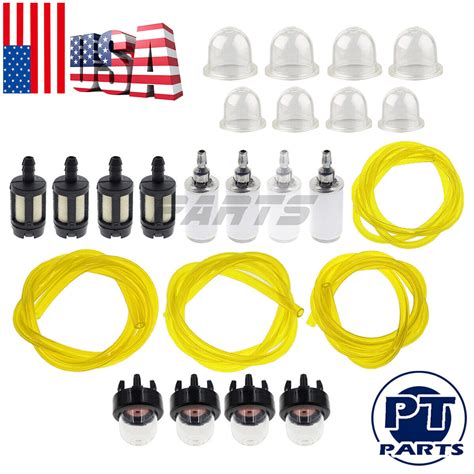 Fuel Line Filter Primer Bulb Kit For Poulan Weedeater Craftsman Trimmer