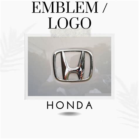 Jual EMBLEM STICKER LAMBANG HONDA DEPAN BELAKANG Shopee Indonesia