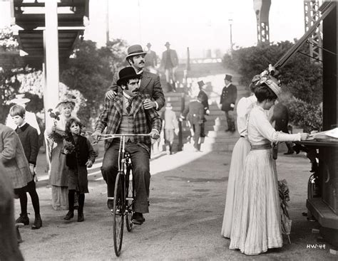 Elliott Gould James Caan Sharing A Bike In The S Cinema Classic