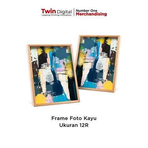 Frame Foto Kayu Ukuran R Platform Corporate B B Twin Digital