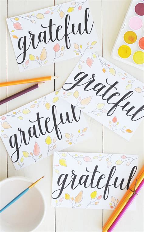 DIY Printable Thanksgiving Postcards - Alice and Lois