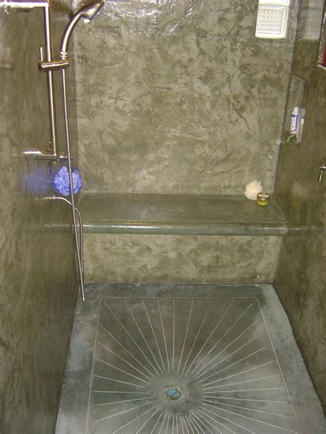 Concrete Shower Floor Ideas Geri Steel