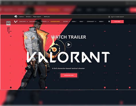 Valorant Web Design On Behance