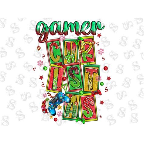 Christmas Gamer Png Sublimation Designmerry Christmas Pngc Inspire