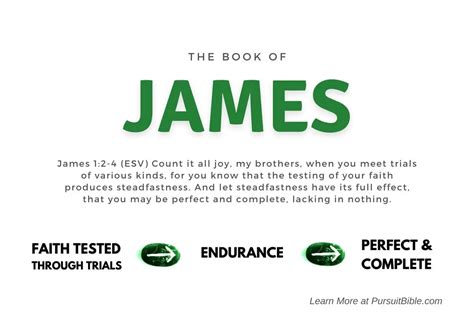 Book Of James Summary Meaning And Application Pursuit Bible